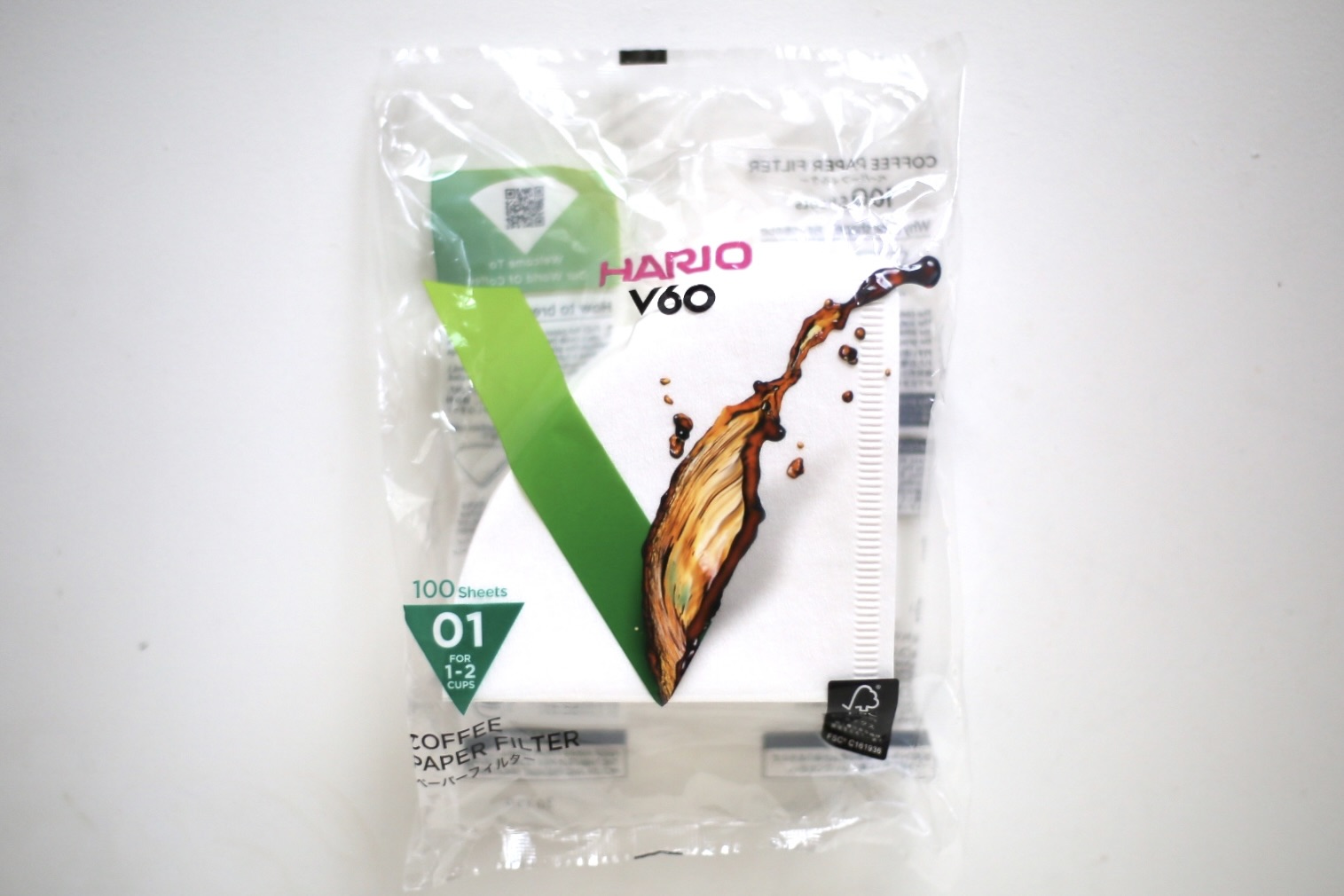 ハリオ】V60ペーパーフィルター 01サイズ（1~2杯用）100枚入り | 長野